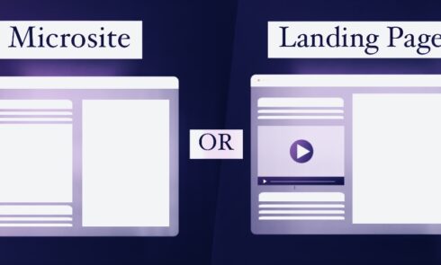 Microsite and landing page examples